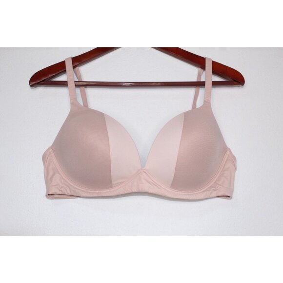 Victoria's Secret Body By Victoria 38 C Pink Mauve Solid Lightly Padded Unwired - Picture 1 of 14